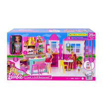 Restaurante da Barbie Playset com Boneca - Mattel HBB91 - Barao e Fun