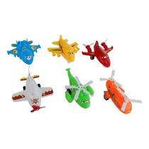 Kit 6 Avião De Brinquedo A Movido Fricção Sortidos