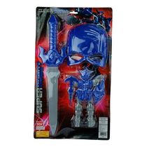 Super Ninja Samurai Infantil Espada Máscara Boneco Robô