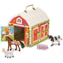 Brinquedo Sensorial Infantil, Tema Celeiro Fazenda com Travas e Animais para Crianças Acima de 3 Anos, Melissa & Doug