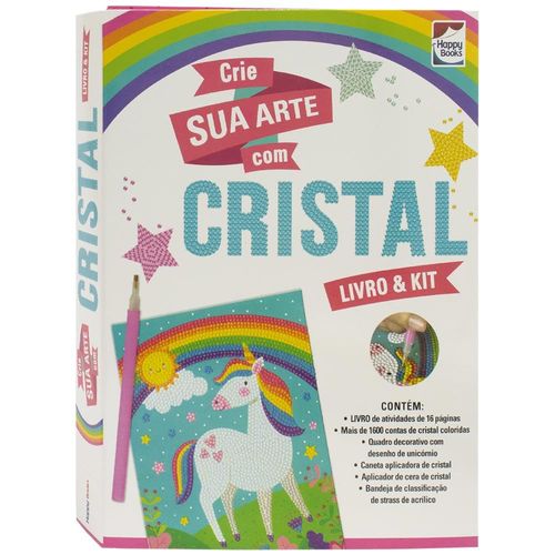 Livro & Kit - Crie Sua Arte com Cristal - Unicórnio
