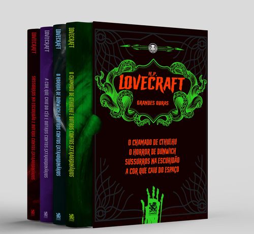Coleção H.P Lovecraft Grandes Obras | Box com 4 Livros