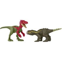 Jurassic World - Dinossauro Conjunto de Perigo - Eoraptor Vs Stegouros Htk47