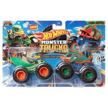 Hot Wheels - Monster Trucks 1:64 - Pack com 2 - Duck N Roll Vs Piranahhhh Hwn54