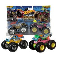 Carrinhos Hot Wheels Monster Trucks Haul Y All vs Rodger Dodger 1:64 - Mattel