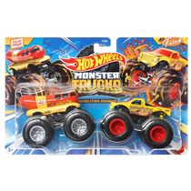 Carrinhos Hot Wheels Monster Trucks Oscar Mayer vs All Fried Up 1:64 - Mattel