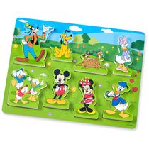 Quebra Cabeça Infantil de Madeira, Tema Disney Mickey Mouse com 8 Peças para Crianças Acima de 2 Anos, Melissa & Doug