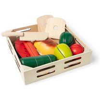 Kit Alimentos de Cortar Infantil de Madeira com 25 Peças para Crianças Acima de 3 Anos, Melissa & Doug