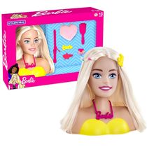 Boneca Barbie busto Babyliss 21cm com 17 Acessórios Mattel