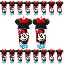 Kit 15 Copos Minnie com Orelhas p/ Festa Infantil Decoração Lembrancinha Vermelho