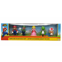 Conjunto 5 Bonecos Colecionáveis Super Mario & Friends