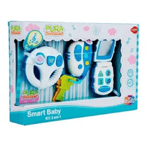 Kit Smart Baby 3 em 1 Azul Pura Diversao