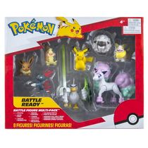 Pokémon Multi Pack Com 8 Figuras De Batalha Pikachu Eevee