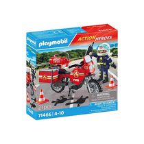 Playmobil - Moto De Bombeiro - Action Heroes - Sunny