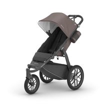 Carrinho de Bebê com Pneus Antifuro Ideal para Corridas, Suporte para Garrafa e Freio de Mão, UPPAbaby Ridge, Taupe E...