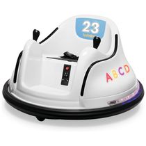 Carro Elétrico Infantil Bate Bate 12V com 2 Velocidades, Controle Remoto, Luzes LED, Bluetooth e Giro de 360º para C...