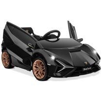 Carro Elétrico Infantil Lamborghini Sian Roadster com 2 Velocidades, Controle dos Pais, Som, Faróis de LED e Portas H...