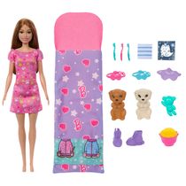 Boneca Com Acessórios - Barbie - Festa Do Pijama Com Cachorrinhos - Mattel