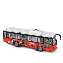 Ônibus De Transporte - City Driving - Com Sons E Luzes - Vermelho - Cardoso