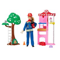 Boneca Com Acessórios - Barbie - Profissões - Bombeira - Mattel
