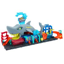 Pista De Brinquedo - Hot Wheels - City - Lava-Rápido - Mega Tubarão - Mattel