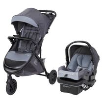 Carrinho de Bebê Travel System de 3 Rodas com Pneus para Todo o Terreno, Porta-Copos, Baby Trend Tango 3, Cinza