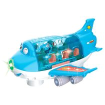 Brinquedo Avião Bate e Volta Azul Com Luz e Som - Zoop Toys