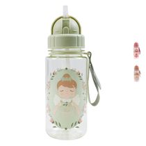 Garrafa Infantil Metoo Angela Fada Flip Com Canudo 350ml Cor:Lulu