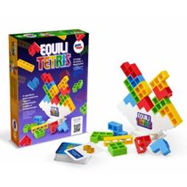 Jogo Equili Tetris Brinquedo de Montar Educativo 16 peças