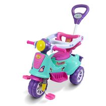 Triciclo Passeio Infantil com Empurrador Avespa Rosa - Maral