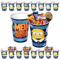 Kit 30 Copos Minions Lembrancinha Festa Infantil Decoração Sacolinha Surpresa