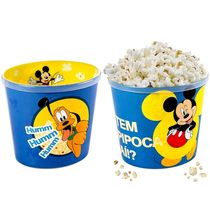 2 Potes de Pipoca Estampado do Mickey 2.1 litros Plasútil