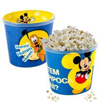 Pote de Pipoca Estampado do Mickey 2.1 litros Plasútil 1 unidade