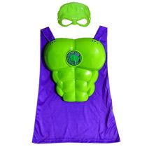 Brinquedo Super Herói Hulk Peitoral Capa e Máscara Infantil