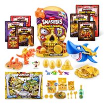 Figura com Acessorios - Smashers - Dino Island - Gold Treasure Hunt - Series 1 - Fun