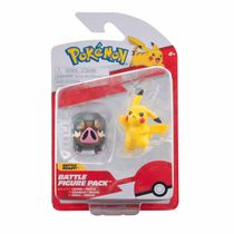 Pokémon Battle Figure Pack Bonecos Pokemon Lechonk e Pikachu