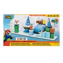 Playset Deluxe Geleira Super Mario Com Ice Mario E Cenario Interativo