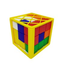 Cubo Encaixe Quebra Cabeça Puzzle Tetris Grande 8 cm com Base