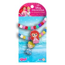 Kit Faça Colar e Pulseira - Com Pingente - Princesas - Disney - Toyng