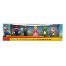 Bonecos Mario Luigi, Yoshi, Toad e Peach - Sunny 4206