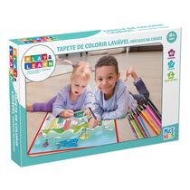 Tapete de Colorir Lavável - Play & Learn - Veículos Na Cidade - Multikids