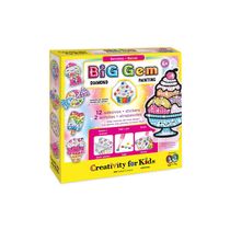 Kit Pintura - Big gem - Diamantes Painting Sweets - Creativity For Kids - Faber Castell