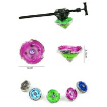 Kit 2 Beyblade LED Light Metal Luz Som + 2 Lançador Beyblade Barato