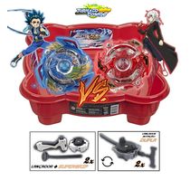 Kit 2 Beyblade Burst Valtryek Vs Spryzen + 4 Lançador + Arena