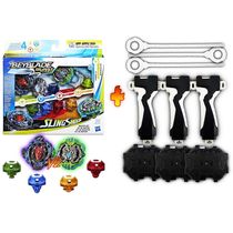 Beyblade Kit Mestre Slingshock Luinor L4 vs. Hercules H4 Beyblade Hasbro E6779