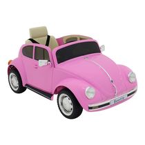 Carrinho Elétrico Beetle 12V Rosa Bel