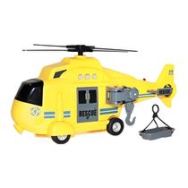 Helicóptero - Express Wheels - Resgate - Com Luz E Som - Amarelo - Multikids