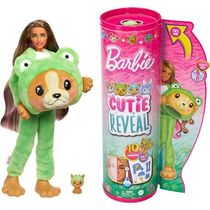 Barbie Reveal Cutie Disfarces Engraçados de Animais Verde Mattel HRK22