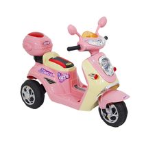 Moto Elétrica Infantil Lambreta 6V Rosa Bel