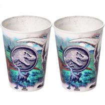 2 Copos do Jurassic World de 320ml Livre de BPA Infantil Plasútil